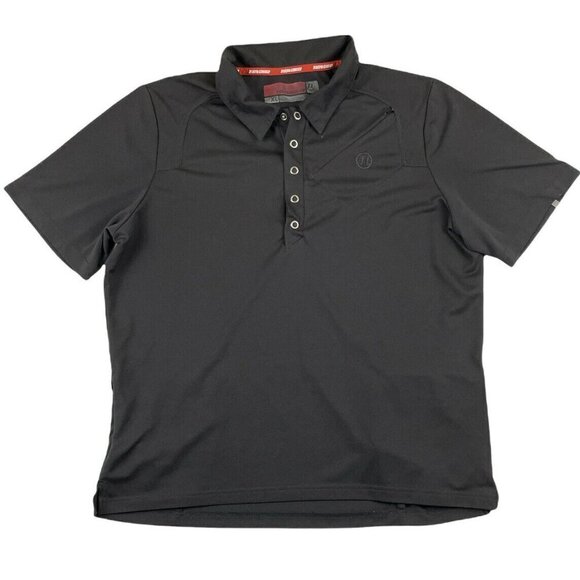 Novara Cycling Short Sleeve Polo Snap Shirt Men’s XL Black Front/Back Pockets - Picture 1 of 11